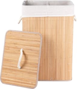 Wasmand Bamboe Beige 70 l - Opbergmand - Mand - Wassorteerder — thumbnail 3