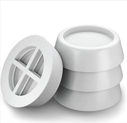 *** 4 Trillingsdempers Wasmachiine en Droger - Geruisloze Waservaring - Set van 4 stuks in stijlvol wit - Stil en Stabiel van Heble® *** — thumbnail 1