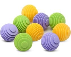 GELLDG Droogballen - 9 stuks set - Wasballen - Vermindert kreuken - Herbruikbaar - Geschikt voor alle wasmachines - Rubberen was- en droogballen - Geschikt voor zachte en kreukvrije kleding