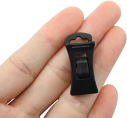 Sokclip - 60 Stuks - Sokken clips - Kunststof - Sokkenhouders - Waslijnknijpers - Antislip Wasknijpers - Draagbare kledinghaak - Geschikt voor waslijnen - 2.8*1.5*1.1cm - Zwart — thumbnail 5