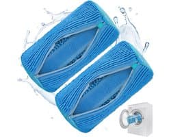 Set van 2 waszakken voor schoenen – Professionele waszakken voor schoenen – Herbruikbare waszakken – Geschikt voor alle soorten en maten schoenen – Blauw — afbeelding 1