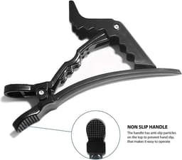 Professionele Haarclips Kappersclips, Verdelingsklemmen voor Dames - 12 Stuks Kunststof — thumbnail 5
