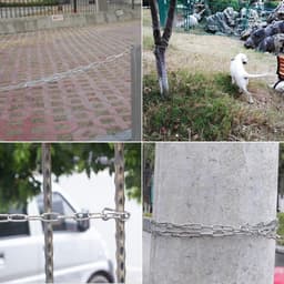 RVS ketting 3mm, 6m lang, sterk en duurzaam, hekopvang, hond wandeling, zwaaien, waslijn ophangen — thumbnail 4