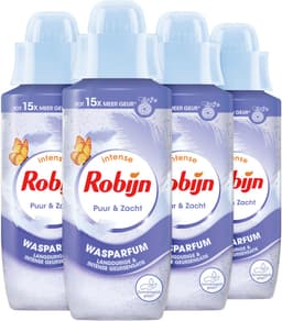 Robijn - Intense Wasparfum - Puur & Zacht - 4 flessen x 342 ml - Voordeelverpakking — thumbnail 2
