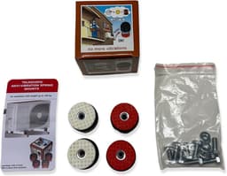 Trillingsdemper voor Airco Buitenunit - Kunststof met Veer - 70 tot 120kg Draagkracht — thumbnail 4