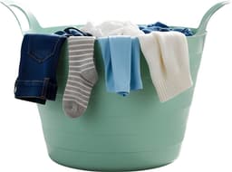 Excellent Houseware Flexibele wasmand - mintgroen - 30 liter - kunststof - 54 x 37 cm - met handvatten — thumbnail 4
