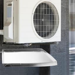 Airco Lekbak - Condensbak Roestvrijstaal - Buitenunit Opvang - Universele Vierkante Bak - 40x40cm - Zilver — thumbnail 2