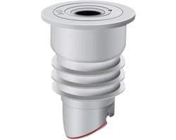 Allecta - Afvoerslangafdichting - Rioolplug - Siliconen - Afdichtingsring - Afvoerpijp - Keuken - Badkamer - Wasmachine - Zwart - 35-40 cm - Waterdicht — afbeelding 1