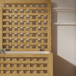 Wasmand Jystiand bamboe met waszak 62x45x45 cm naturel 79 L [en.casa] — thumbnail 3