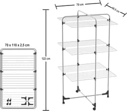 Wasrek toren 30 m - Ruimtebesparend en praktisch voor wasgoed — thumbnail 2