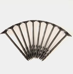 EraGreen 10 stuks PP-nagels 20 cm met weerhaak - grondankers - grondanker - bevestigingsanker voor worteldoek, bodemweefsel, wintervlies, afdekvlies — thumbnail 1