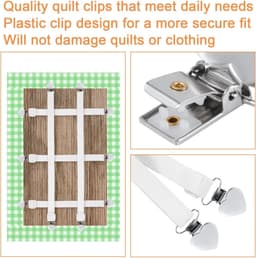 10 stuks - Hartvormige clips - Metalen clips - Zilverkleurige beddengoedclips - Lakenshouders - Antislip dekbedclips - Knutselclips - Geschikt voor bedbumpers, slabbetjes, kledingaccessoires en het maken van speenkettingen — thumbnail 5