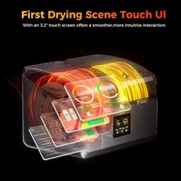 Filament Droger met Grote Capaciteit voor 4 Spoelen tot 85°C - Slimme Ontvochtiging en Touchscreen — thumbnail 3