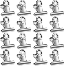 50 Stuks Kleine Zilveren Bulldog Clips (22mm) - Multifunctionele Metalen Klemmen voor Documenten, Foto's en Knutselprojecten — thumbnail 2