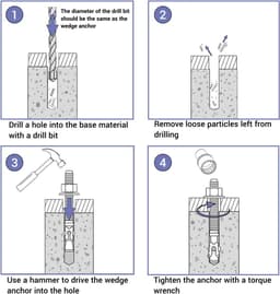 Wigankers M10 x 75 mm voor Beton en Metselwerk (8 stuks) — thumbnail 4