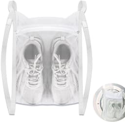 Schoenen Waszak - 39 x 19 cm - Schoen Waszak Wasmachine -Sneakers Waszak voor Wasgoed - Herbruikbare - 360° Uitgebreide Reiniging - Netje Anti-Vervorming - Wasnet Voor Schoenen - Met verstelbare band - Droogzakken - voor de meeste wasdrogerdeuren — thumbnail 1