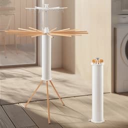 HOB Inklapbaar SMART Design Droogrek - Wasrek - Droogmolen - Inklapbaar - Multifunctioneel - Premium Design - Draagbaar - Binnen en Buiten - Droogmolen — thumbnail 2