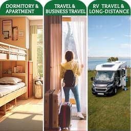 Draagbare wasdroger – Mini Elektrische Opvouwbare Droogmachine Met Afstandsbediening En Droogtas – 360° Hetelucht Drogen Met Slimme Timing – Compacte en energiezuinige droger voor appartementen campers en reizen — thumbnail 5
