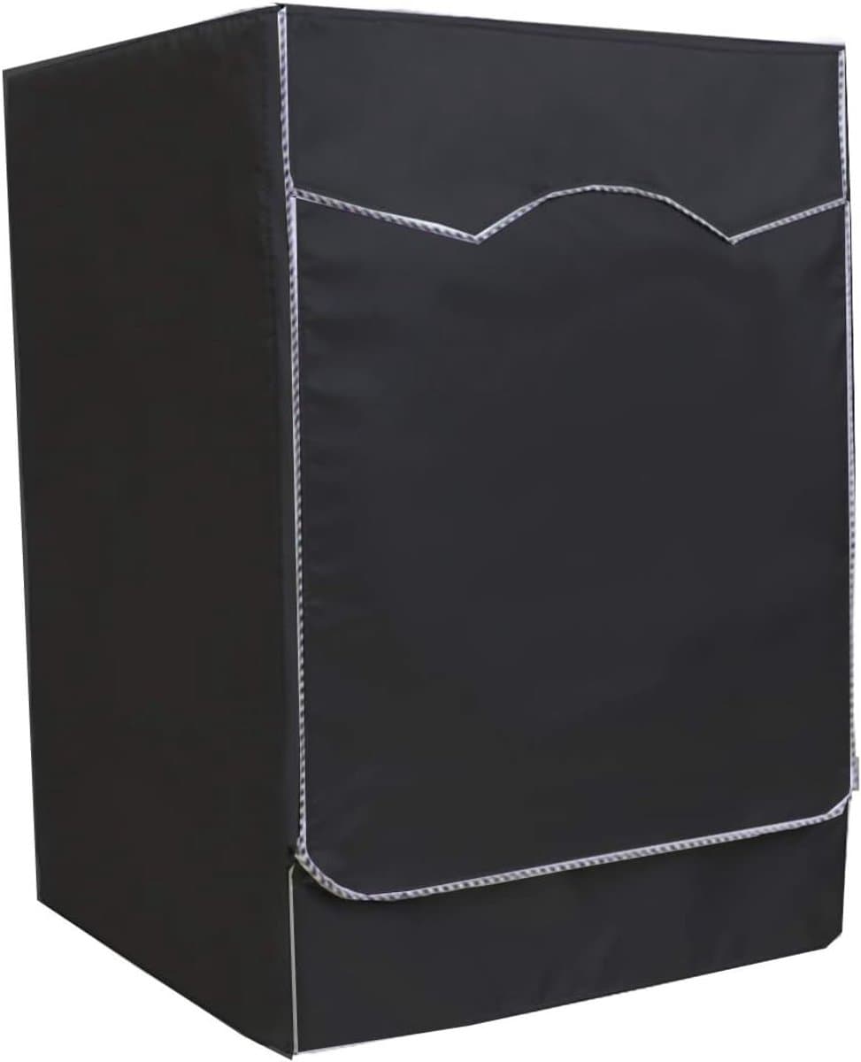 Wasmachine hoes - Wasmachine Beschermer - Wasmachine beschermer - Oxford doek - Wasmachine overtrek - Waterdicht, Zonwerend en Stofdicht - Wasdroger beschermhoes - Past op de meeste machines met voorlader - 60 x 55 x 85 CM - Zwart — afbeelding 1
