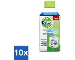 10 x Dettol - Wasmachine Reiniger - Eenmalig Gebruik - 250 ml - Wasmachine Reiniger - Wasmachine Reinigen - Wasmachine Hygiëne - Wasmachine Reiniging - Wasmachine Geur