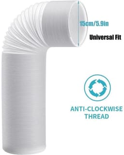 Mobiele airconditionerslang - Airconditionerslang in PP-materiaal, diameter 15 cm met 2 m lengte, universele slangsetA — thumbnail 2