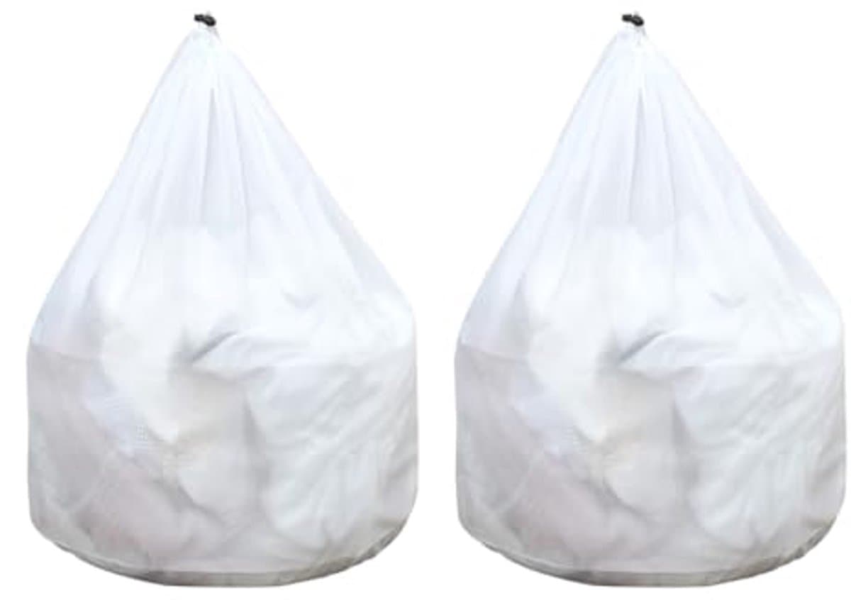 Wasmachine Wasnetten - 2 Stuks met Rits voor Kleding (50 x 60 cm) — afbeelding 1