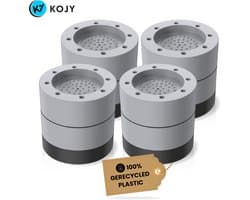 KOJY Wasmachine dempers - Verhoger - Stapelbaar - grijs - voor wasmachine en wasdroger - 8 Stuks — afbeelding 1