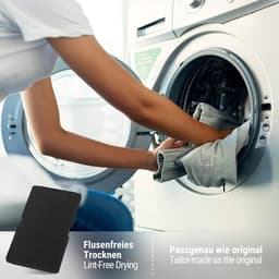 5 stuks - Geschikt voor Beko/Grundig/Blomberg drogerfilters - Drogeraccessoires - Zwart - Schuimfilter - 240*150mm - Geschikt voor wasdrogers en warmtepompdrogers — thumbnail 4