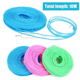 Winddichte Anti-slip Waslijn 10 m - Pack van 3 voor Buiten en Reizen — thumbnail 5