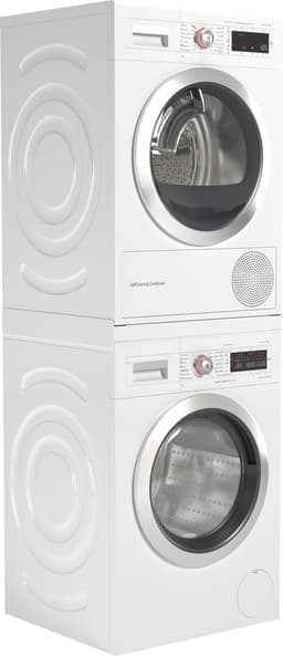 Wasophoogte® Tussenstuk wasmachine droger - Stapelkit wasmachine droger - Tussenkader - Geschikt voor elk type - Wit — thumbnail 4