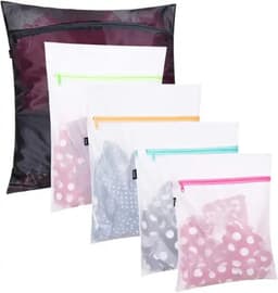 Igoods Waszakken - Wasnetten - Set van 5 - Transparant - Polyester - Laundry Bag - Wasgoed — thumbnail 1