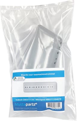 Multaparts® trommelrib geschikt voor Indesit / Whirlpool | Alternatief voor Indesit C00311134 en Whirlpool 480111104079 / 481241848958 | Afmetingen: 176 x 53 x 50 mm — thumbnail 2