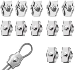 Inovra Plus - Set van 12 kabelklemmen van roestvrij staal 304 voor 3 — thumbnail 2