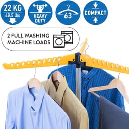 Sturdy Foldable Drying Rack - Standing Clothes Clothes Drying Rack — thumbnail 5