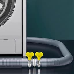 Afvoerslang voor wasmachine - Universele afvoerslang - Verlengslang voor afvoerslang - Verdikt en dik - Volautomatische ventilatorslang - 1 m universele verlengslang voor afvoerslang - met aansluitklem en adapter — thumbnail 1
