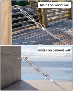 Onzichtbare waslijn - Winddichte hanger voor buiten kamperen - Kampeerwaslijn - kampeeraccessoires - Waslijn - Sterke waslijn - Zilver — thumbnail 5