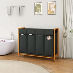 Equivera Wasmand 4 Vakken - Wasmand - Wassorteerder - Wasbox — thumbnail 4