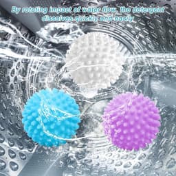 Allecto Plus - Herbruikbare Droogballen 9 stuks voor Wasmachine - Ideaal voor Wollige Was en Kleding Reiniging thuis - Natuurlijke Wasverzachter met Aromatherapie Effect — thumbnail 3
