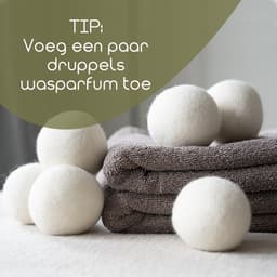 Drogerballen 100% wol - 6 stuks - Wasdrogerballen - Wasbollen - Duurzaam - Gratis opbergzak — thumbnail 2