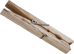 5five Wasknijpers - 24x stuks - hout - naturel - 9 cm - Was ophangen - Was knijpers — thumbnail 1