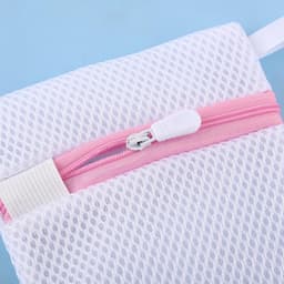 Mini wasmachine waszakken 6 stuks - fijn gaas - polyester met rits en ophanglus - ideaal voor delicate was - ShopVlot — thumbnail 4