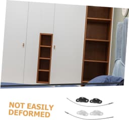 1set Meubelverankeringen Voor Wandbevestiging Babyproofing Meubelbeveiliging Met Rvs Inclusief Bevestigingsmaterialen Voor Kasten Boekenkasten Dressoirs — thumbnail 4