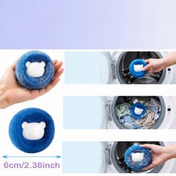 8x Wasmachines Ballen - Verwijdert Huisdierhaar, Pluisjes en Verbetert Wassen — thumbnail 5