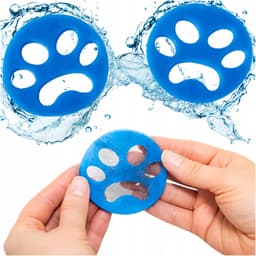 Wasmachines Anti-Pluis Ballen - 2 Stuks Blauw — thumbnail 1
