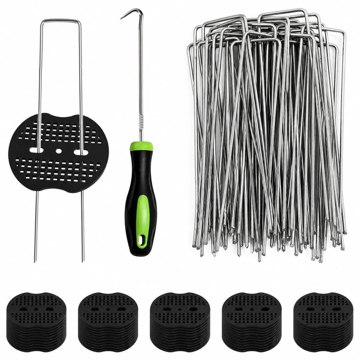 Set van 50 Stuks Grondankers met Wasers voor Tuin en Kampeergebruik — afbeelding 1