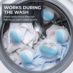 12 stuks ballen voor het opvangen van haren in de wasmachine, 4 cm, voor wasmachine en droger, herbruikbaar, voor het opvangen van haren van huisdieren, honden en katten — thumbnail 4