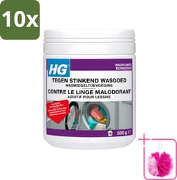 10 x HG - Wasruimte - Tegen Stinkend Wasgoed - Wasmiddeltoevoeging - 500 g - Bulkverpakking - Wasmiddel tegen stank - Douchemop - Stinkend wasgoed — thumbnail 1