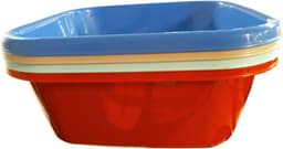 Vierkante wasbak 6L – Compacte wasbak van hoogwaardig kunststof 30 cm | Multifunctionele wastafel voor afwas, huis, wasgoed of tuin | Gemaakt in Europa — thumbnail 2