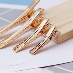 Metalen haarspelden - Eendenbek clips - Haarstyling DIY - Antislip met tanden - 30 stuks 35mm - Goud — thumbnail 5