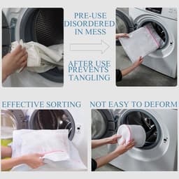 Waszak wasmachine, wasnet voor wasmachine, waszak met ritssluiting, wasnet beha, waszak voor gevoelige mantels, blouse, schoenen, beha, sokken, babykleding enz — thumbnail 3